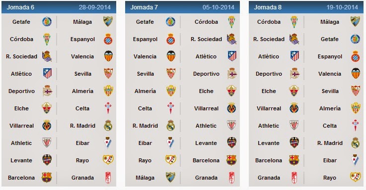 real madrid schedule 2014